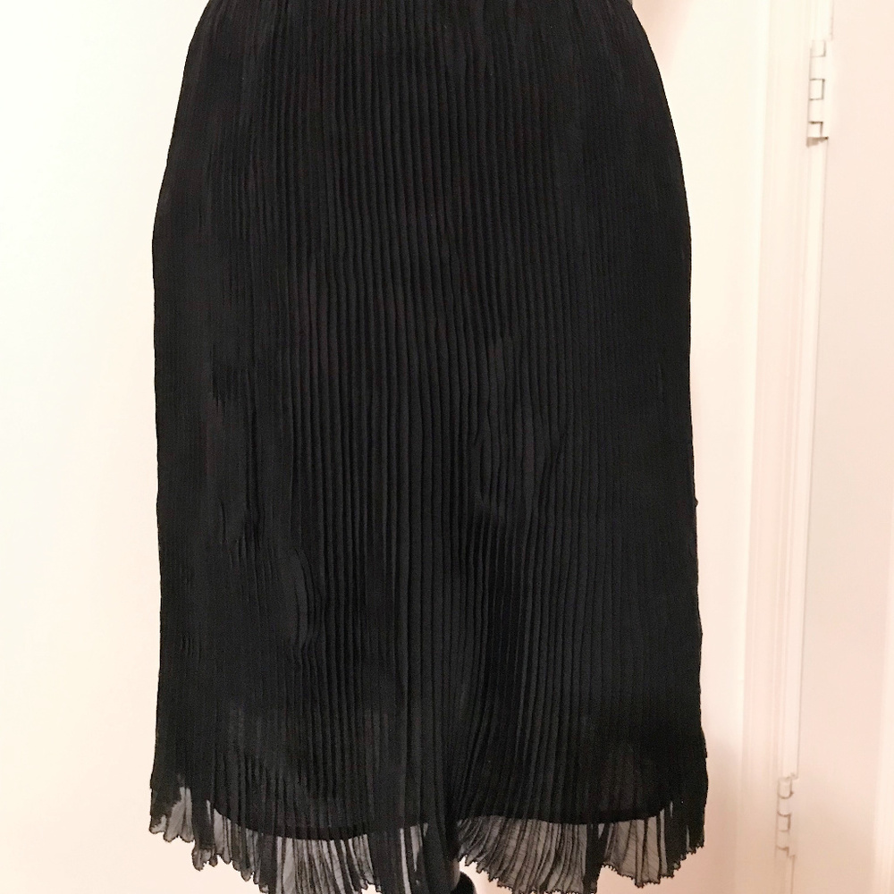Pleated Black Skirt
